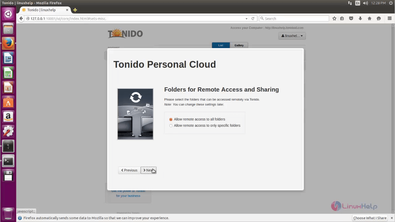 Installation_Tonido_cloud_server_Ubuntu_Next