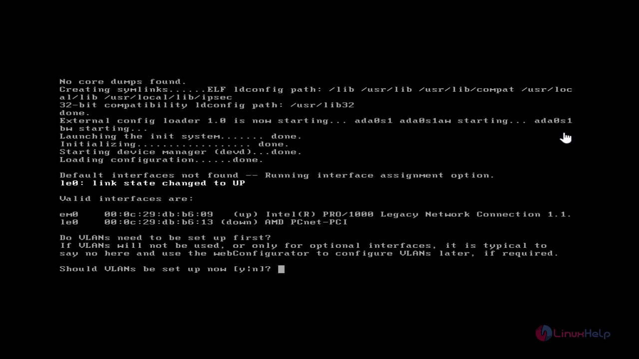 VLAN setup