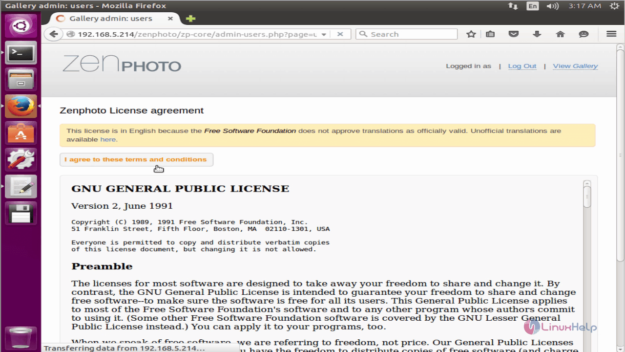 Zenphoto-CMS-tool-license-agreement