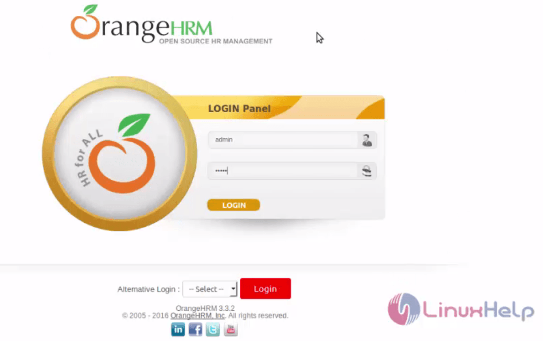 configuration-OrangeHRM-Creating-employee-Adding-employee-details-Job-Management-details-OrangeHRM-Login-panel