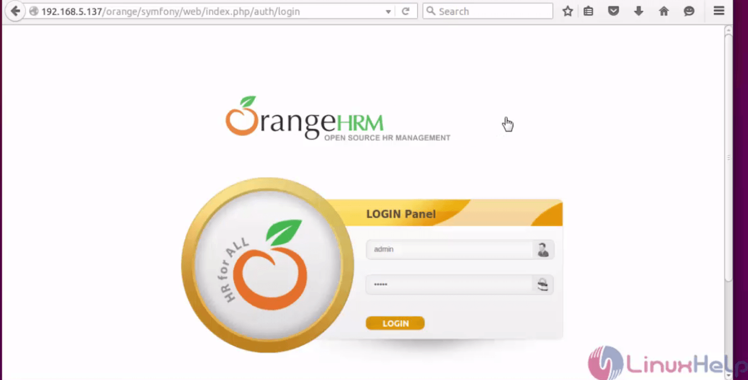 Configure-Organization-Qualifications-fields-OrangeHRM-Login-Panel