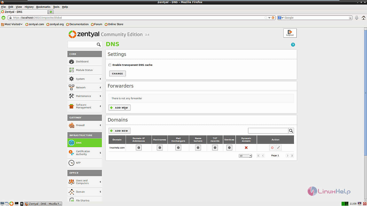 DNS module