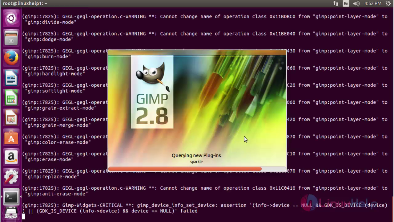 Installation-Gimp2.8.18-image-editor-Ubuntu-Start 