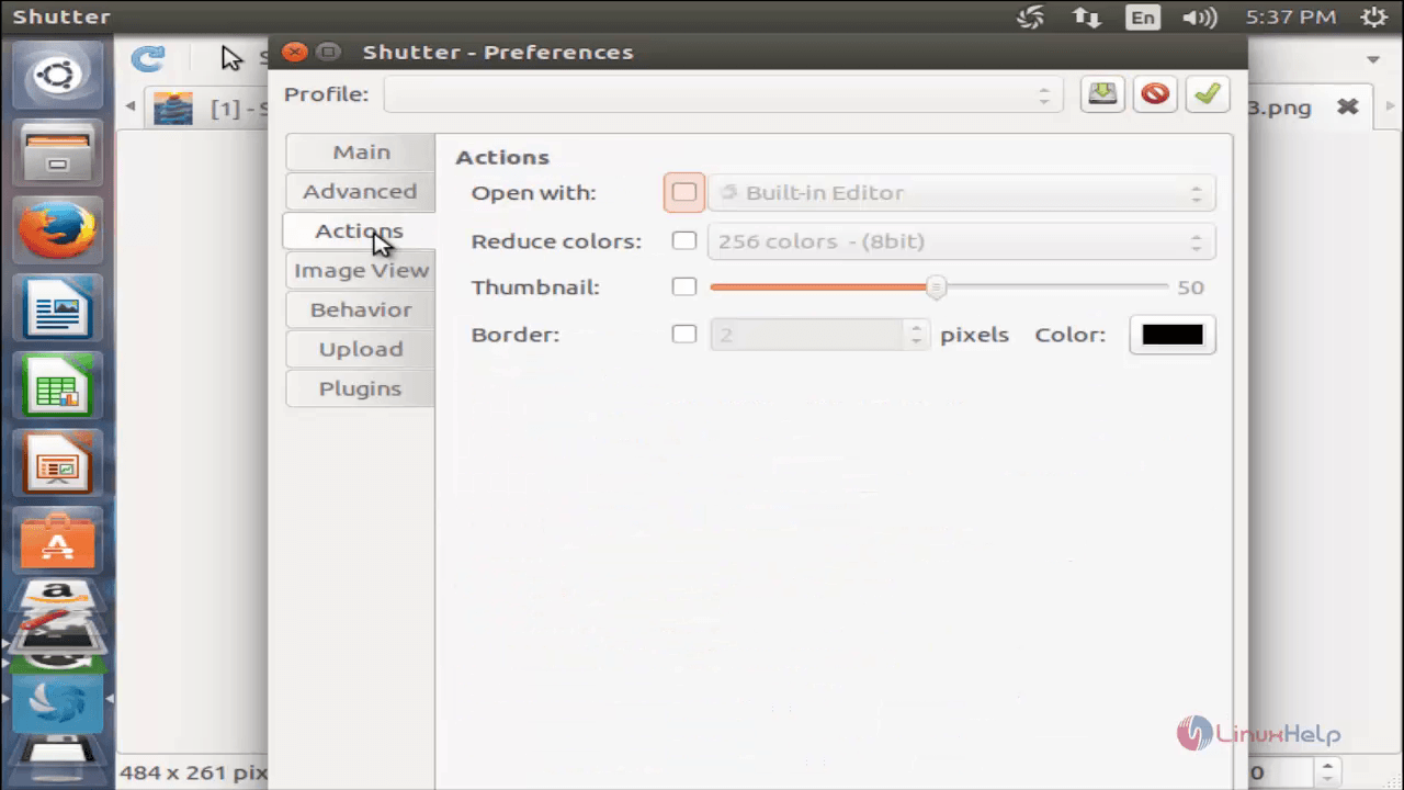Installation-Shutter-tool-take-screenshot-of-specific-area-or-whole-window-Actions-tab