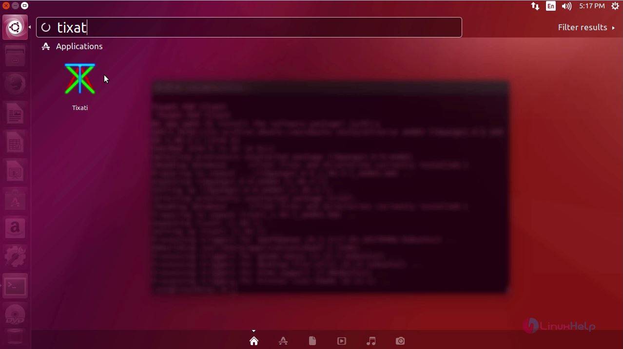 Ubuntu dashboard 