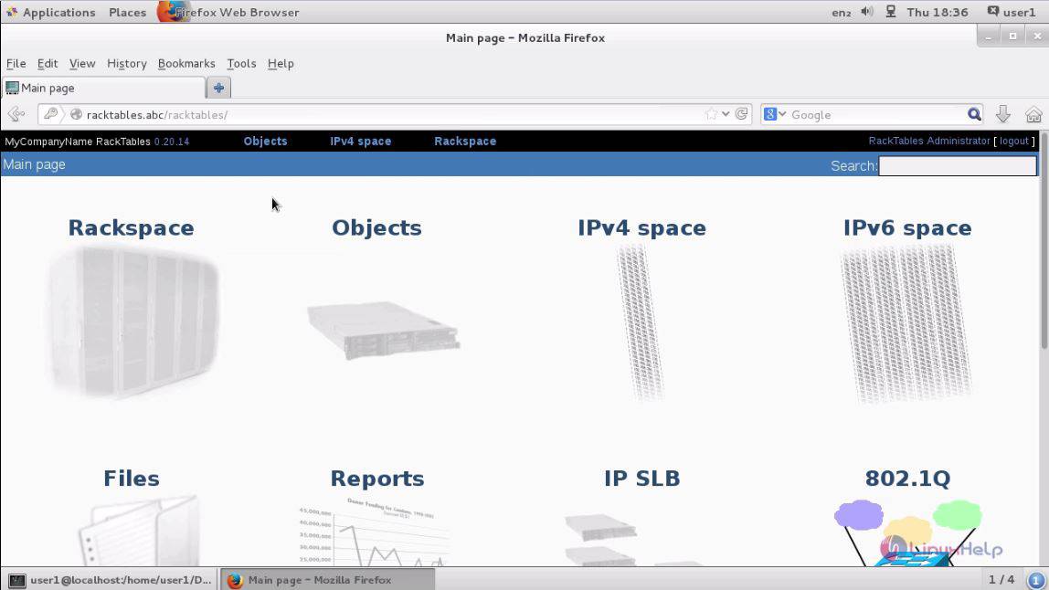 racktables dashboard 