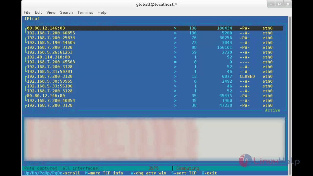 IPTraf tool