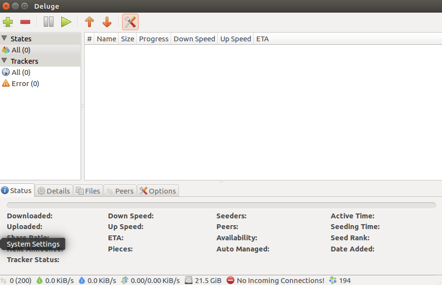deluge workpane