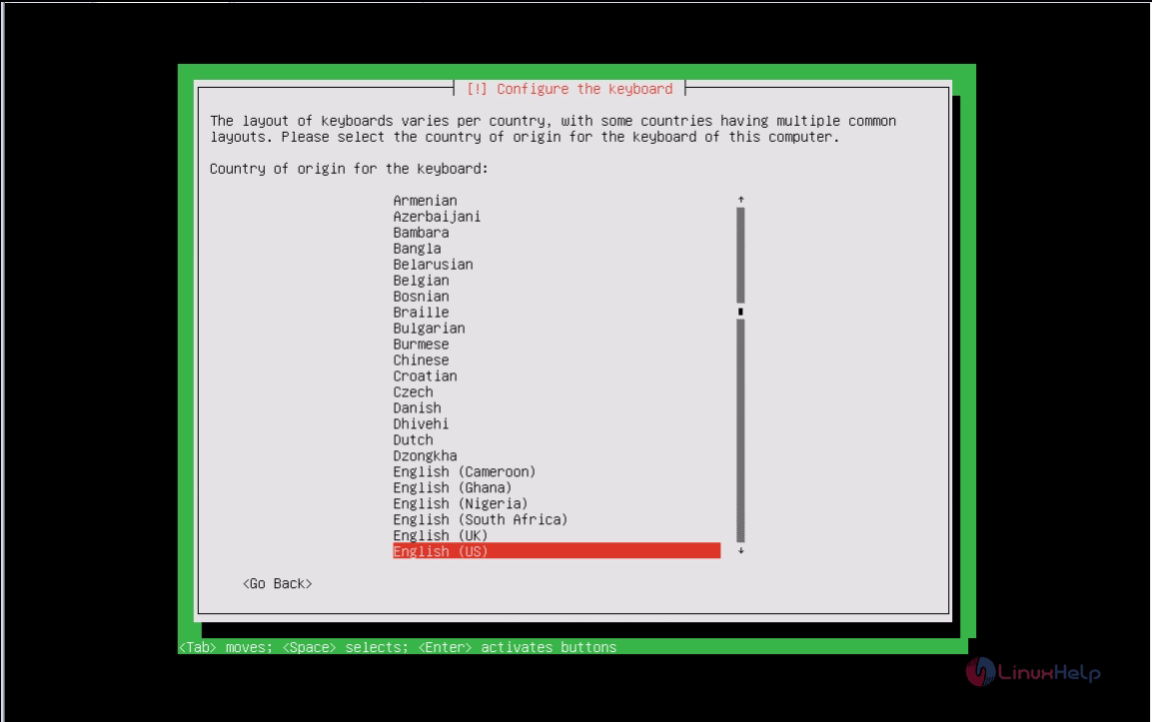 keyboard layout