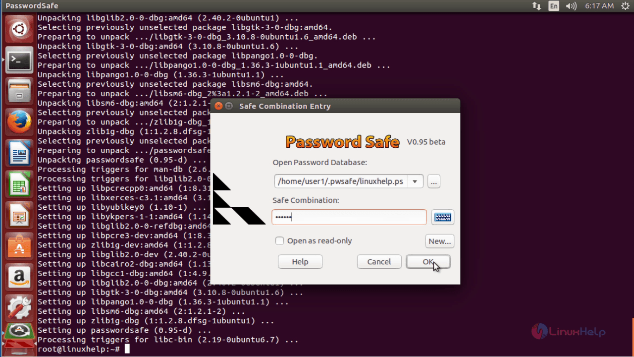 Installation-Password-Safe-secure-password-manager-stores-in-encrypted-database-Ubuntu-safe-combination