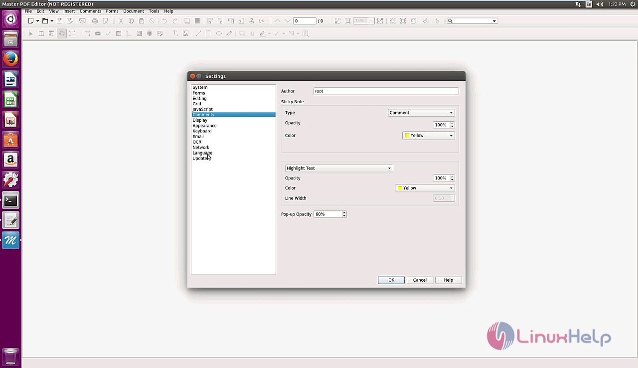 Configure Master PDF