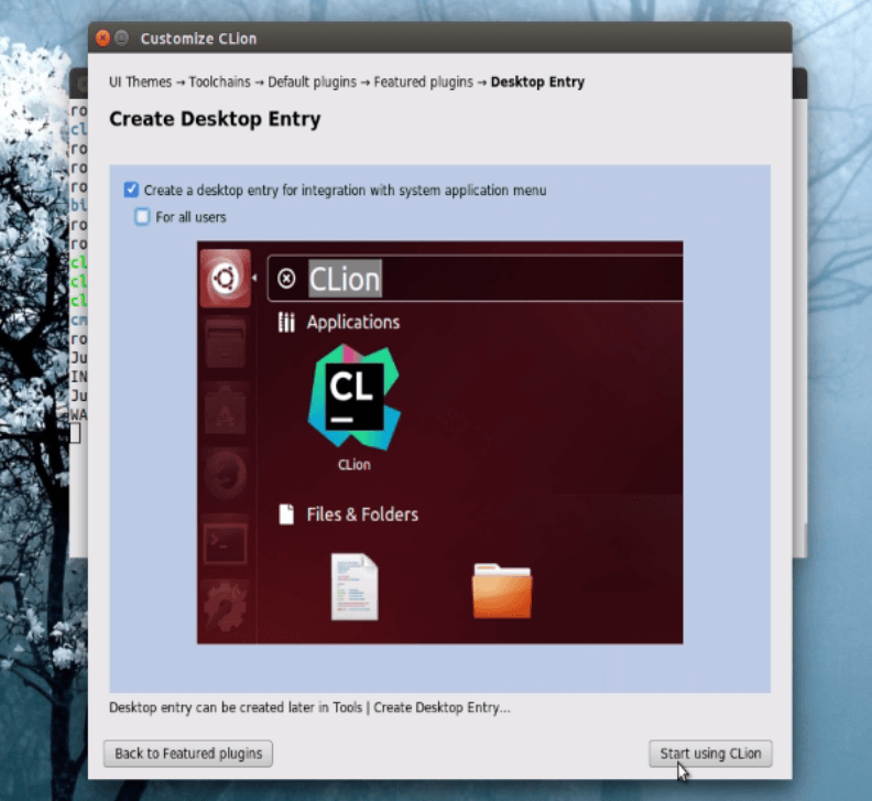 Installation-CLion-IntelliJ-Platform-Ubuntu16.04-start-using 