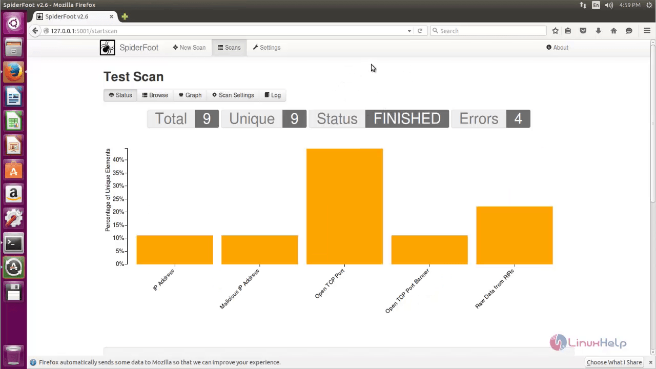 Installation-and-Use-Spiderfoot-Ubuntu-test-scan