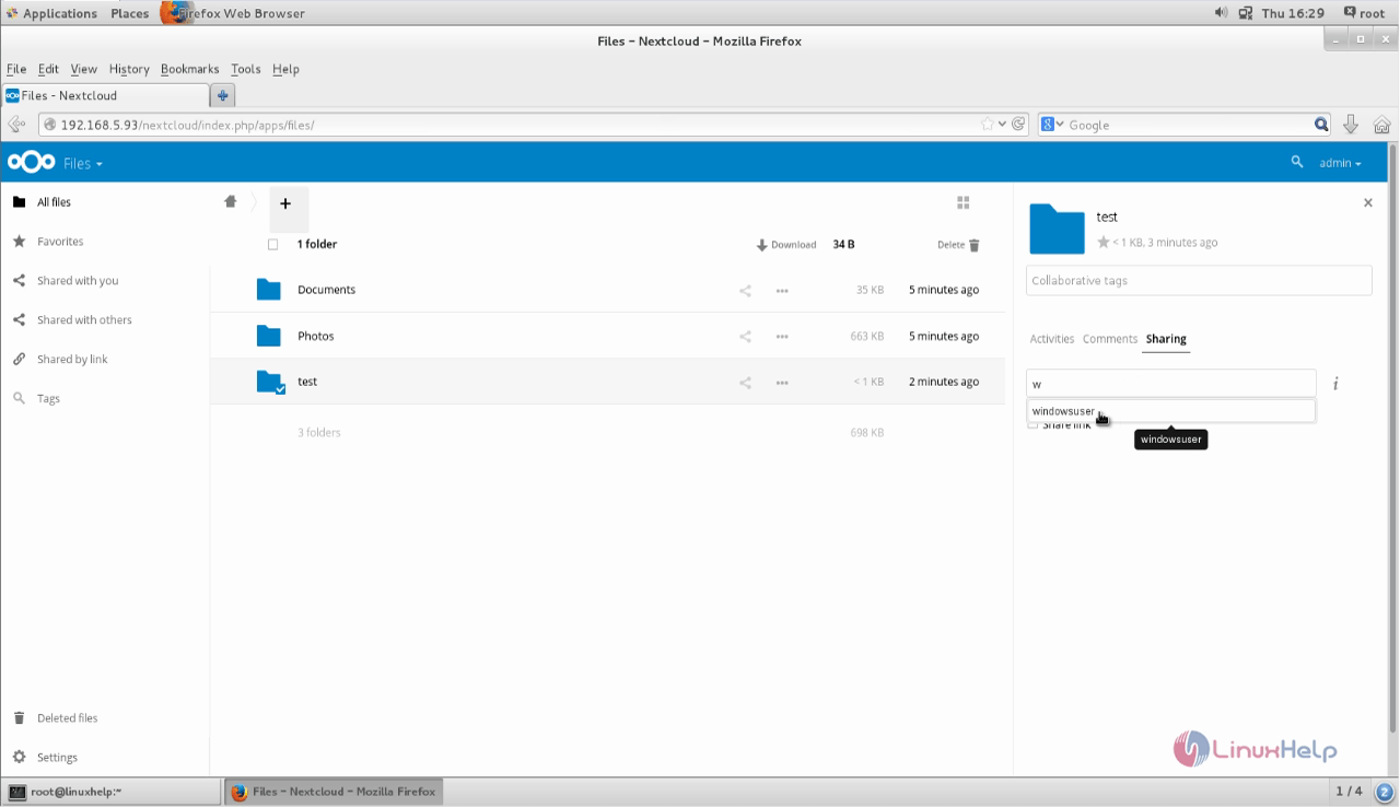 Setup-Nextcloud-file-sharing-Server-CentOS7-grant-permission-to-share-sync-files-folders-in-cloud-storage-device-centralized-storage-for-clients-Share 