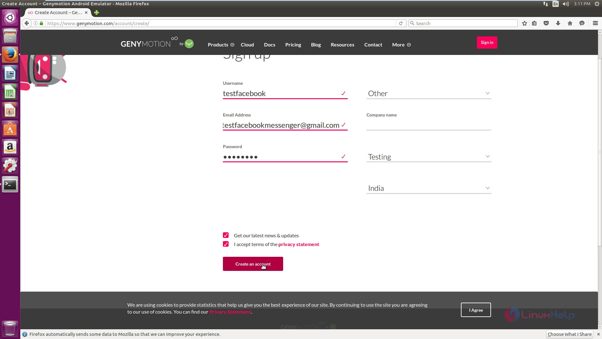Installation-Genymotion-Android-Emulator-testing-presentation-Ubuntu-Create-account