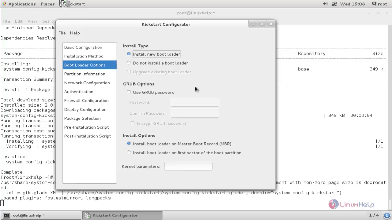 boot loader option