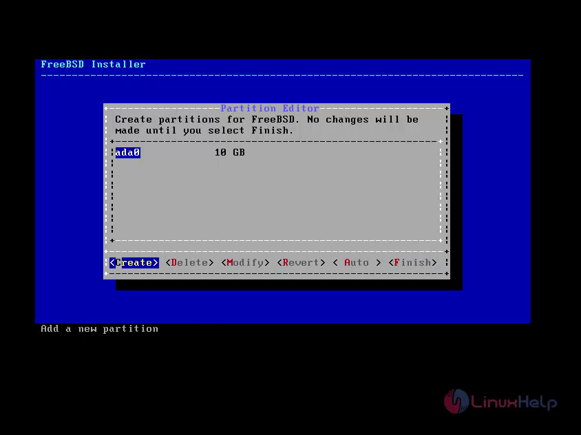 manual partitioning