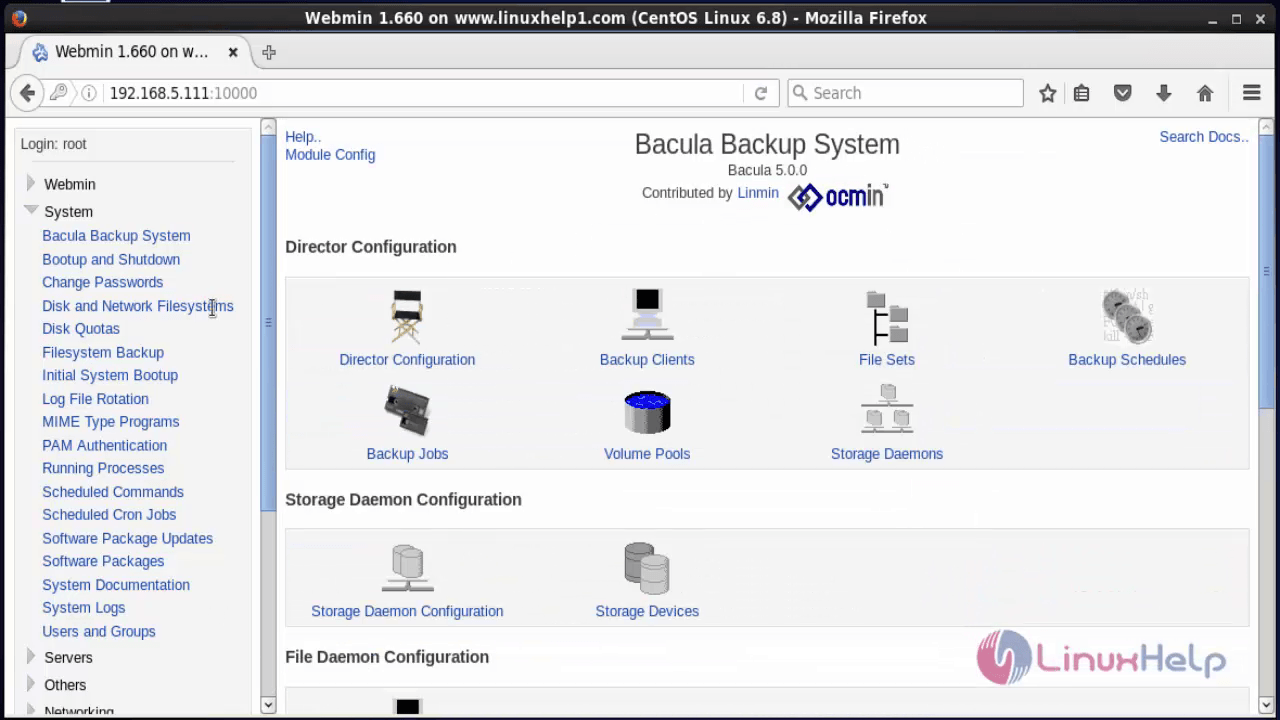 Setup-Backup-Server-using-Bacula-And-Webmin-manage-backup-recovery-send-verification-data-CentOS-configuration