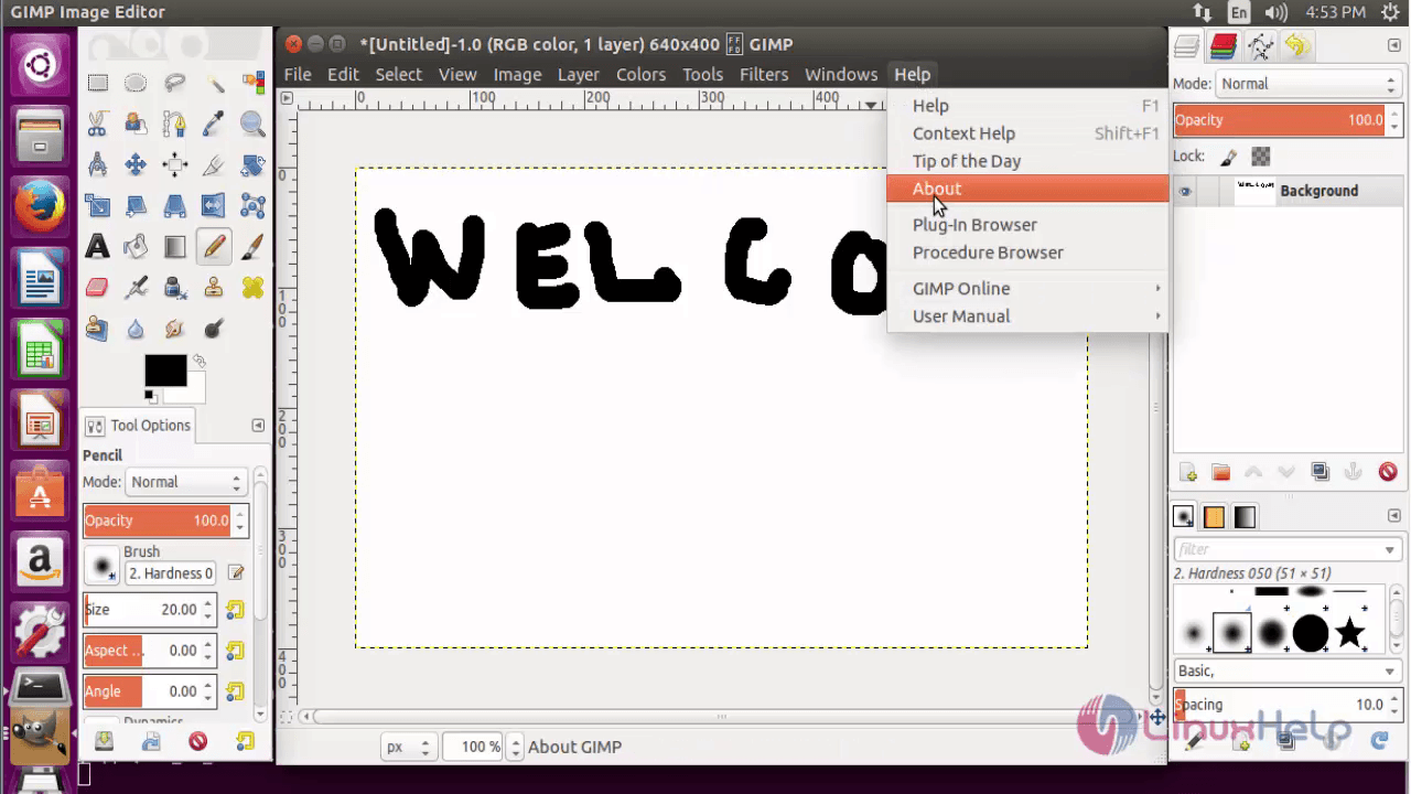 Installation-Gimp2.8.18-image-editor-Ubuntu-about