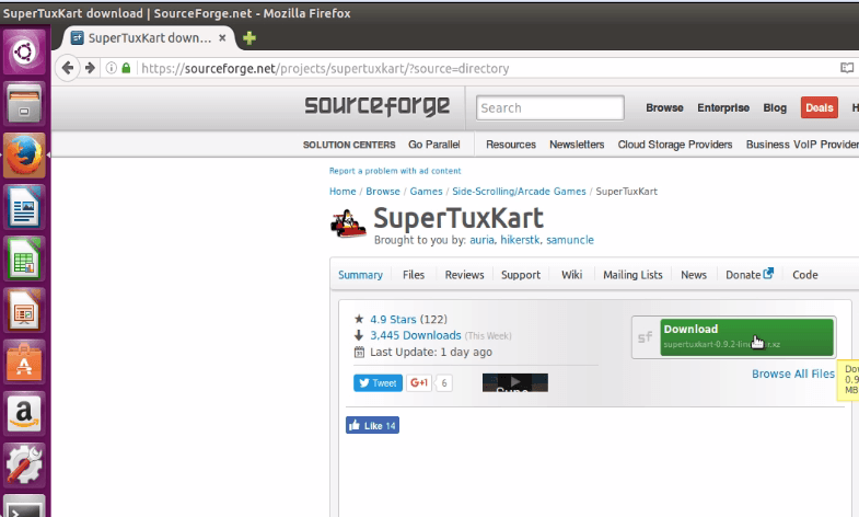 install-super-tux-kart-game-racing-game-Ubuntu 16.04-download 