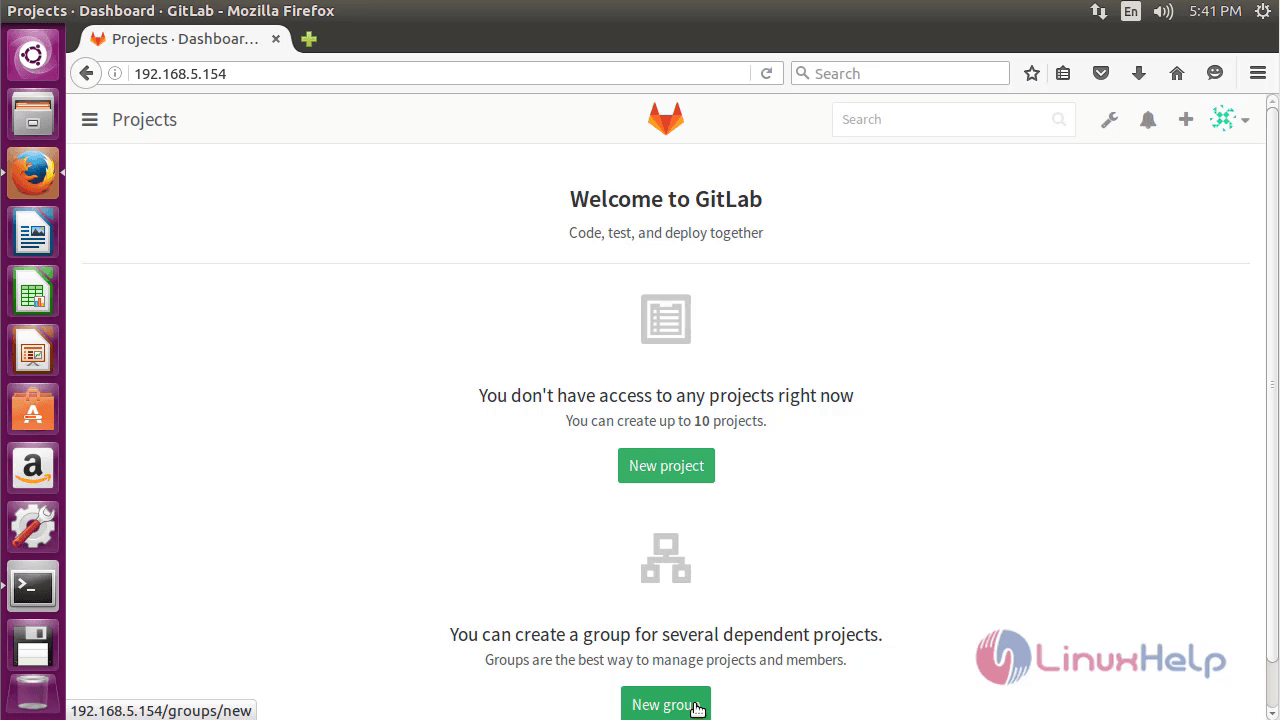 GitLab-dashboard