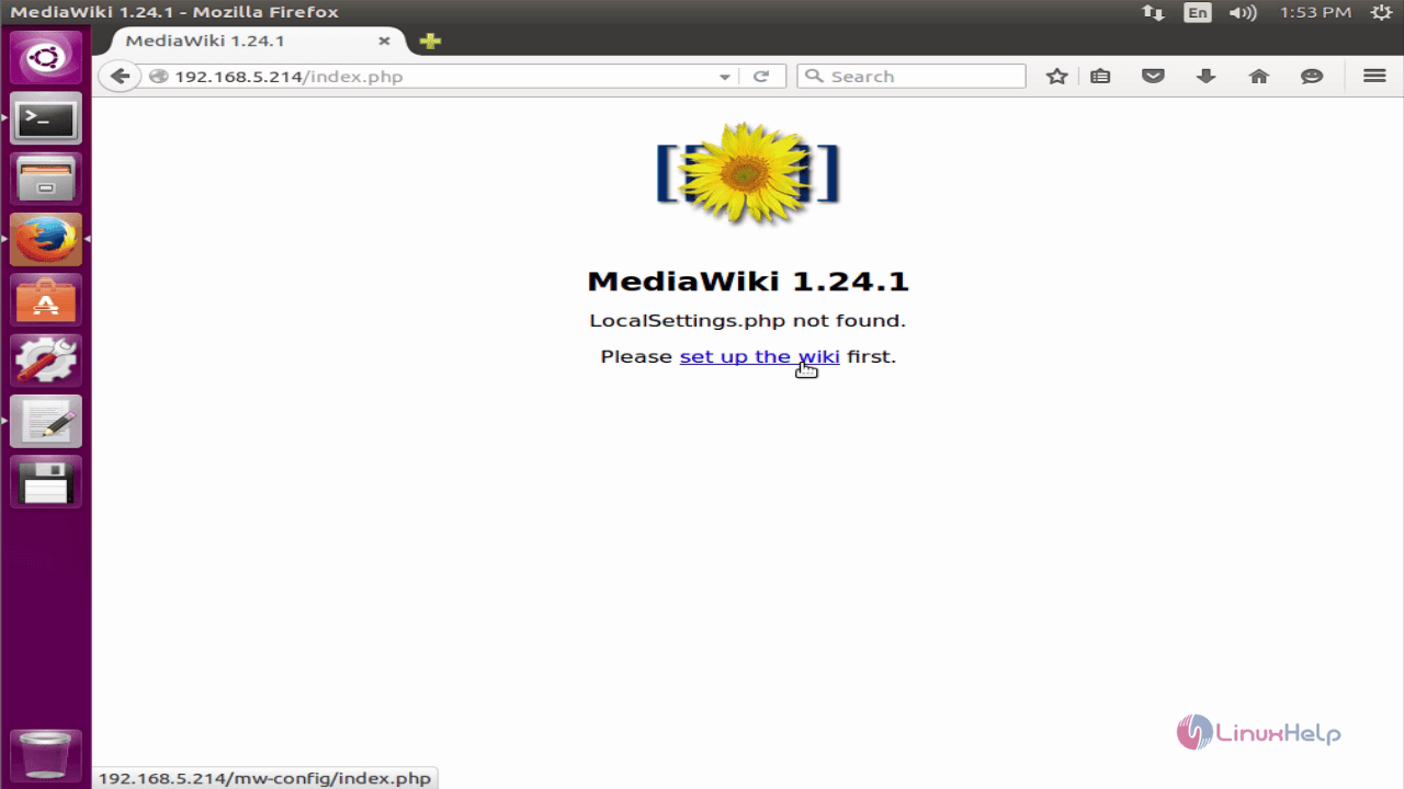 Mediawiki installer