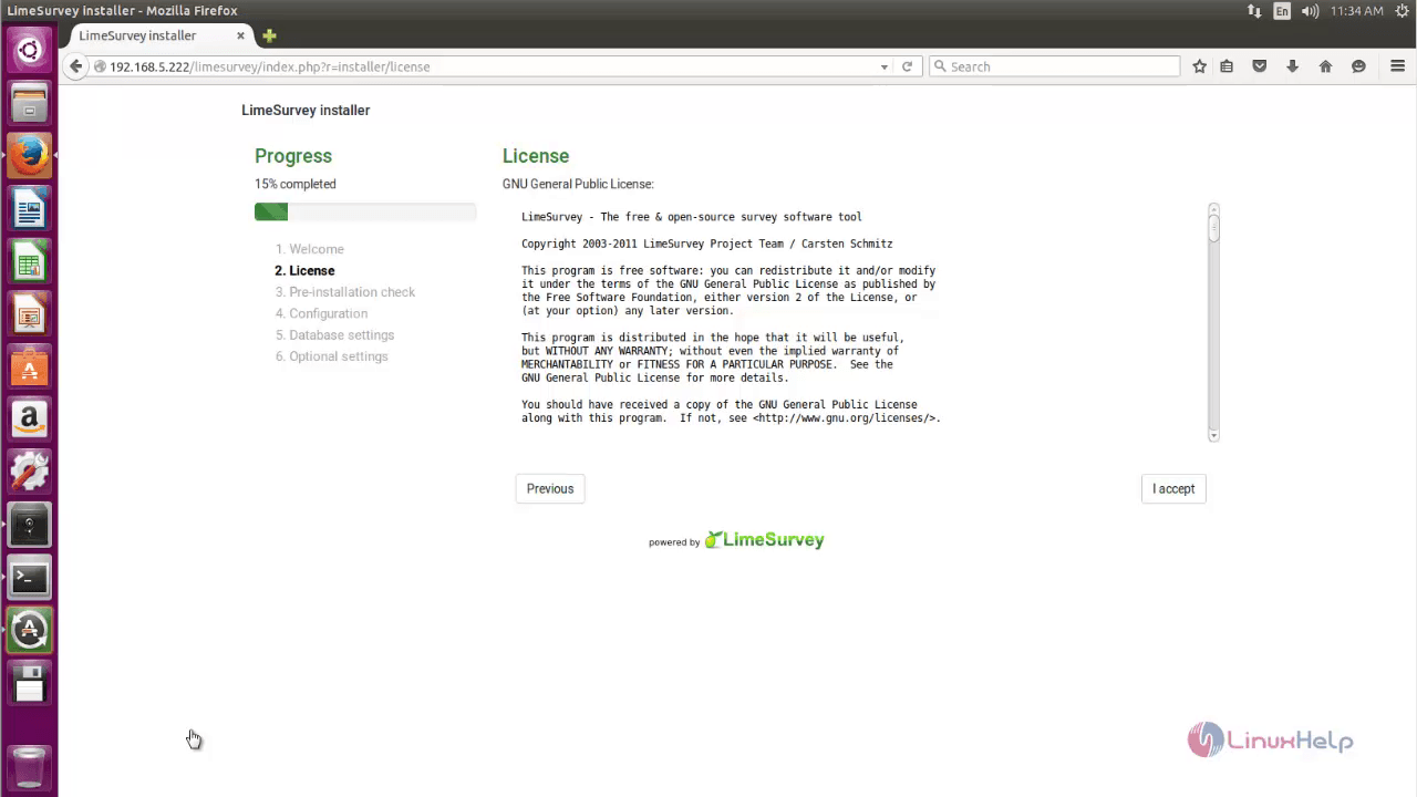 Installation-Lime-survey-survey-application-GNU-License