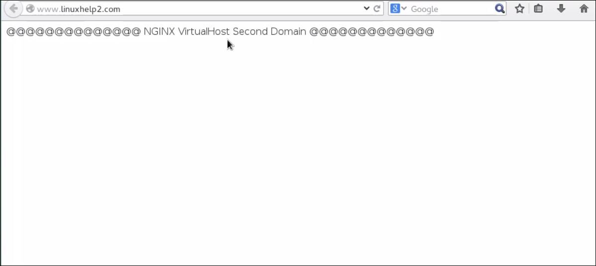 Nginx-second-virtual-domain