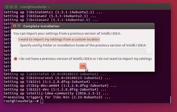 install-intelliJ-IDEA-integrated-development-environment-IDE-for-Java-Ubuntu16.04-installation-type 