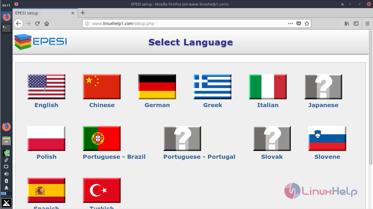 choose language
