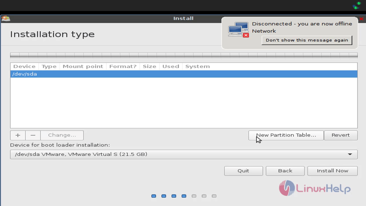 Peppermint-OS-partition-table