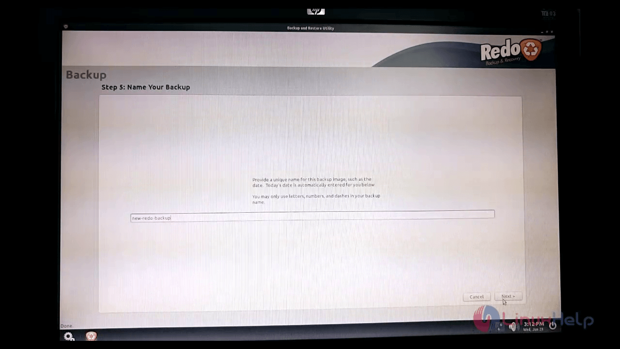 Redo-Backup-and-Recovery-tool-take-backup-and-restore-Enter-image-name 