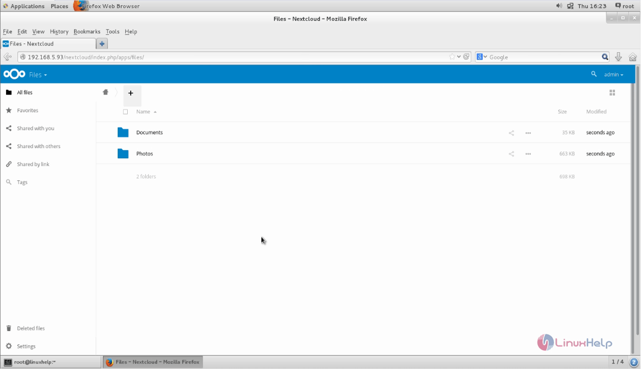 Setup-Nextcloud-file-sharing-Server-CentOS7-grant-permission-to-share-sync-files-folders-in-cloud-storage-device-centralized-storage-for-clients-dashbord