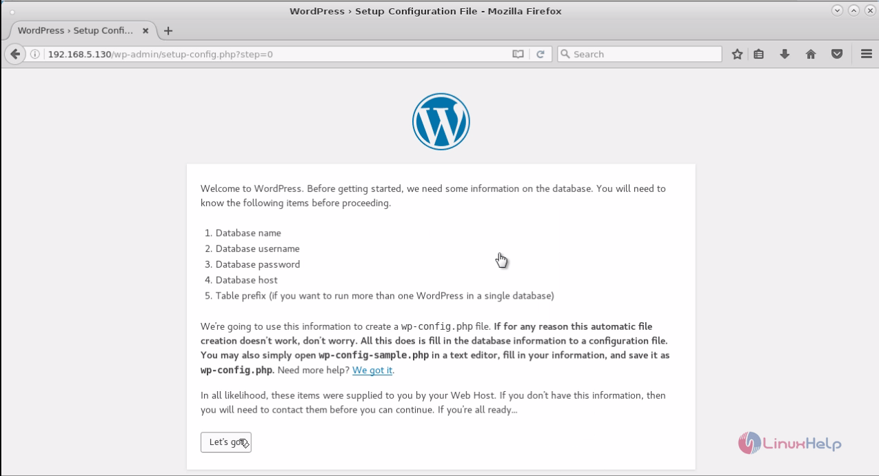 WordPress-configure