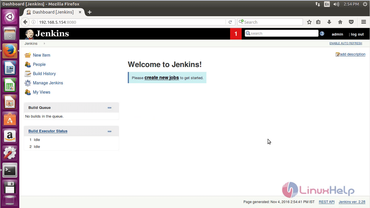Jenkins-home-page