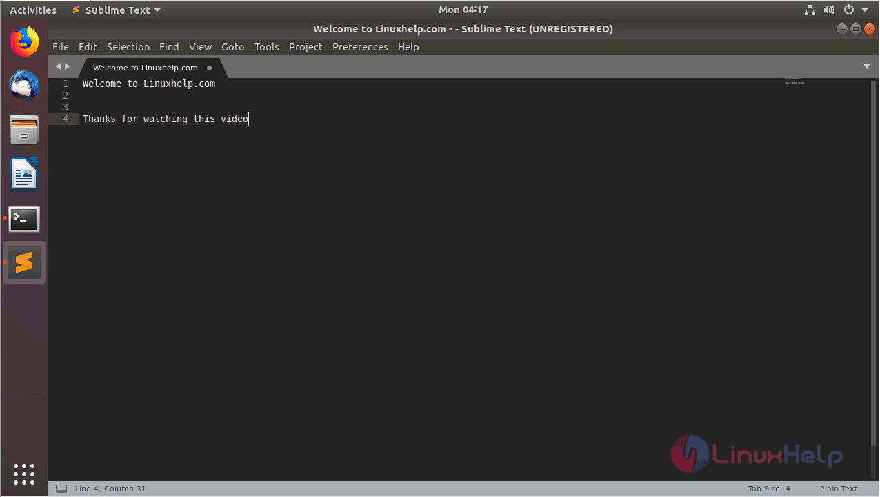 Sublime text linux