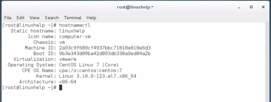 hostname