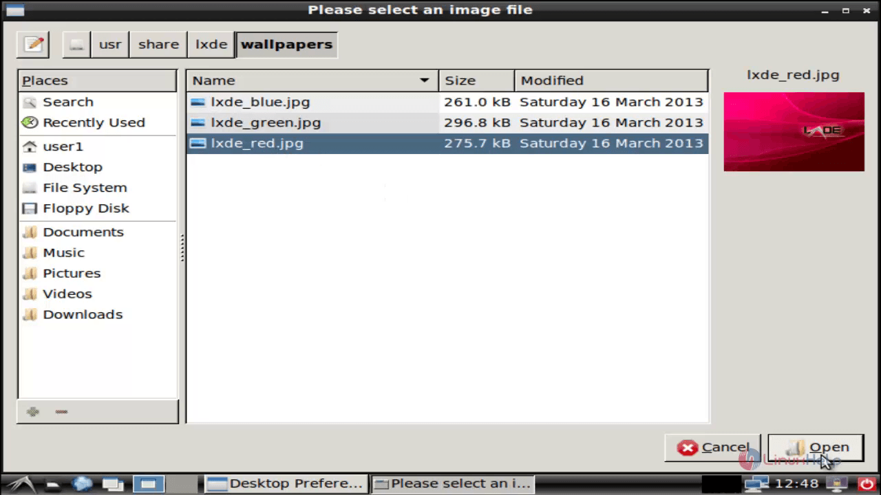 install-LXDE-Light-Weight-Desktop-Environment-Ubuntu-select-image-file