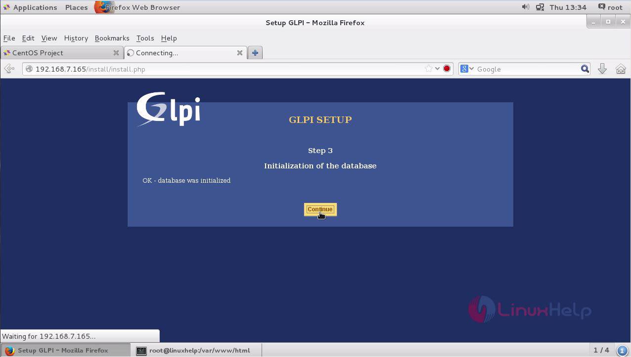 database initialization