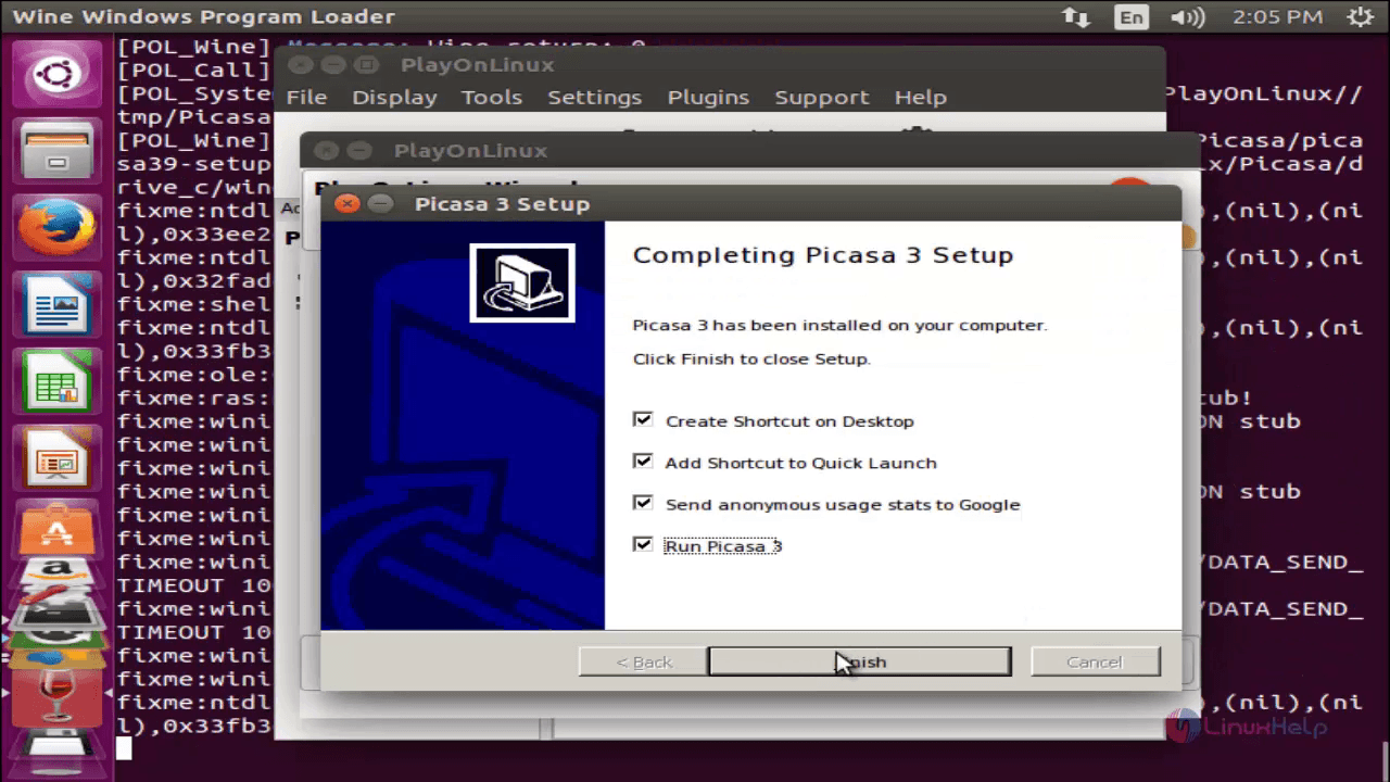 Installation-PlayOnLinux-install-run-window-applications-Ubuntu-Finish
