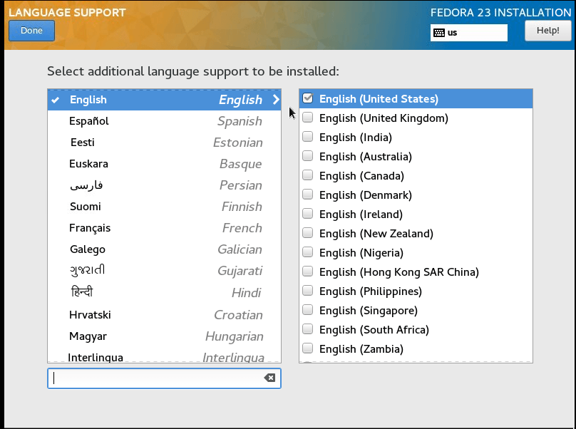 language support